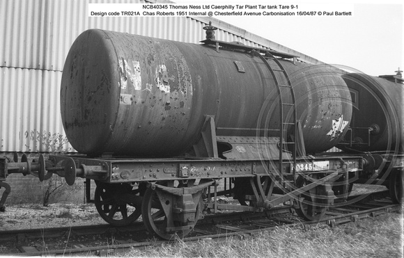 NCB40345 Tar tank @ Chesterfield Avenue Carbonisation 87-04-16 � Paul Bartlett [2w]