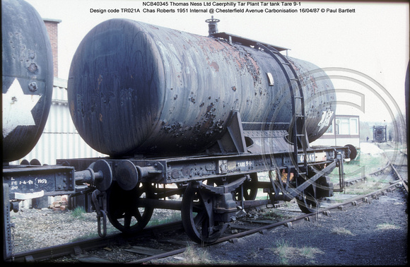 NCB40347 Tar tank @ Chesterfield Avenue Carbonisation 87-04-16 � Paul Bartlett w