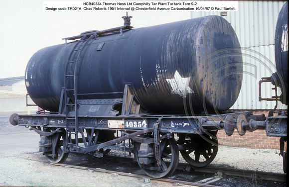 NCB40354 Tar tank @ Chesterfield Avenue Carbonisation 87-04-16 � Paul Bartlett [1w]