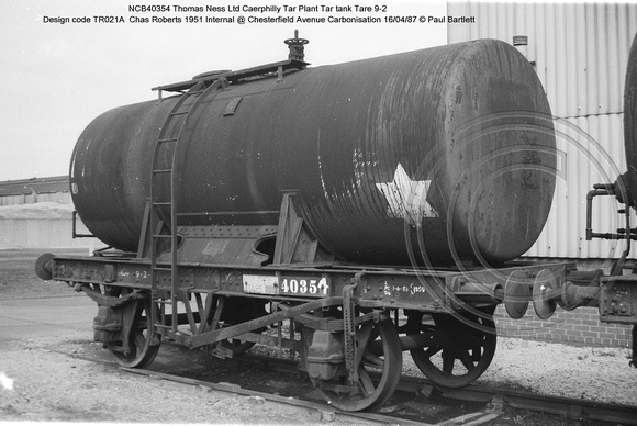 NCB40354 Tar tank @ Chesterfield Avenue Carbonisation 87-04-16 � Paul Bartlett [3w]