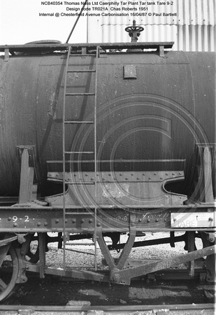 NCB40354 Tar tank @ Chesterfield Avenue Carbonisation 87-04-16 � Paul Bartlett [4w]