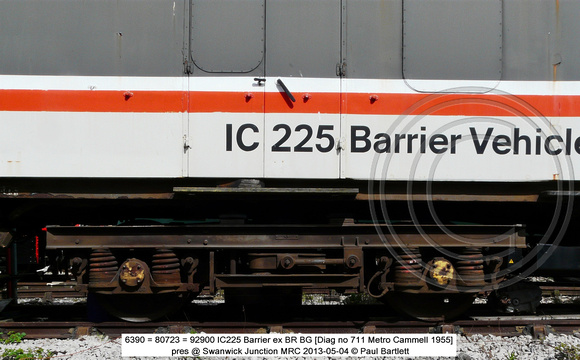 6390 80723  92900 IC225 Barrier pres @ Swanwich Junction 2013-05-04 � Paul Bartlett [02w]