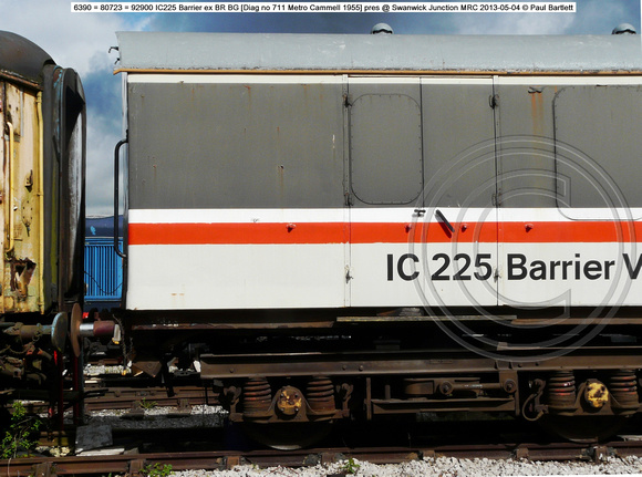 6390 80723  92900 IC225 Barrier pres @ Swanwich Junction 2013-05-04 � Paul Bartlett [04w]