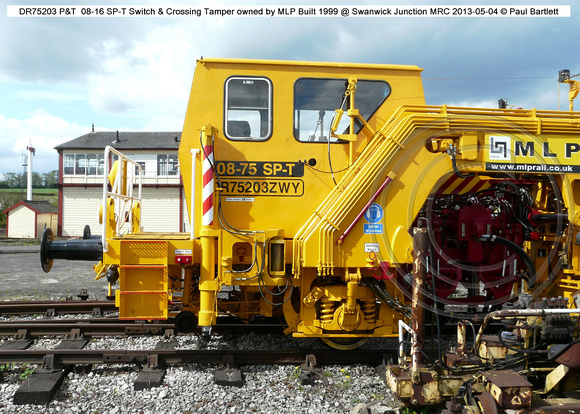DR75203 P&T  08-16 SP-T S&C Tamper MLP @ Swanwick Junction MRC 2013-05-04 � Paul Bartlett [02w]