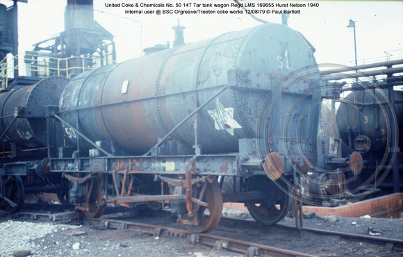 United Coke & Chemicals 50 Tar tank wagon @ BSC Orgreave Treeton coke works 79-08-12 � Paul Bartlett [2w]