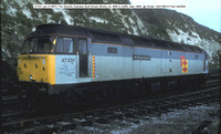47231 [ex D1907] The Silcock Express @ Dover 89-01-15 � Paul Bartlett [2w]