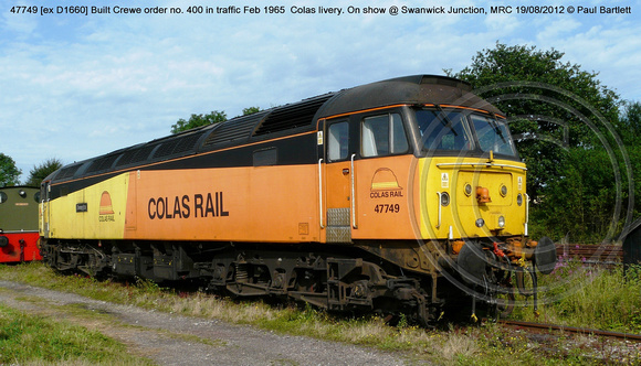 47749 [ex D1660] Colas on show @ Swanwick Junction, MRC 2012-08-19 � Paul Bartlett [01w]