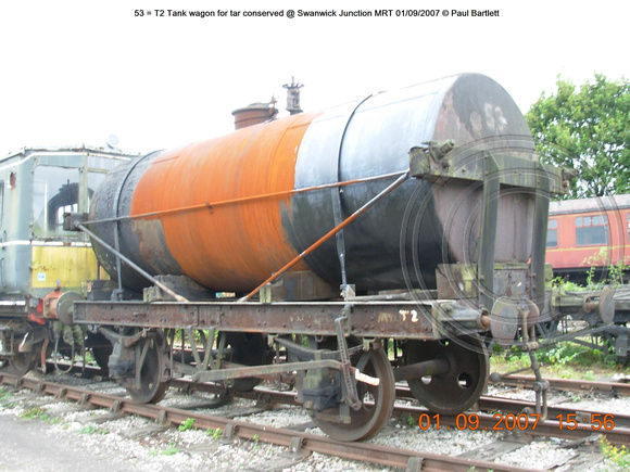53 = T2 Tank wagon for tar conserved @ Swanwick Junction MRT 2007-09-01 © Paul Bartlett w