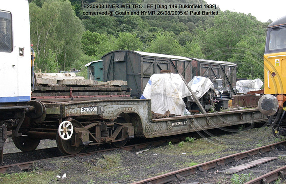 E230908 LNER WELTROL EF [Diag 149] conserved @ Goathland NYMR 2005-08-26 © Paul Bartlett [1w]