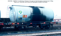 BPO67095 = SMBP602 TTA 32.66t Class A Petroleum Tank wagon air brake Design code TT026X BRSc 3400 Pickering 1967 @ Margham 86-08-24 © Paul Bartlett w