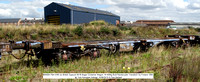 600005 FBA EWS ex British Gypsum Bogie Container Wagon @ York Klondyke Sidings 2015-08-15 © Paul Bartlett [0w]
