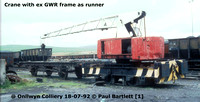 1 Crane Onllwyn Colliery 92-07-18 © P Bartlett [2w]