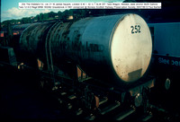 252 Distillers Co Ltd 20T Tank Wagon 4-1951 conserved @ Boness SRPS 89-07-29 © Paul Bartlett [2w]
