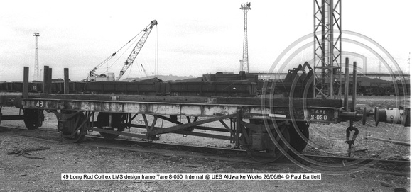 49 Long Rod Coil ex LMS design frame Internal @ UES Aldwarke Works 94-06-26 � Paul Bartlett [2w]