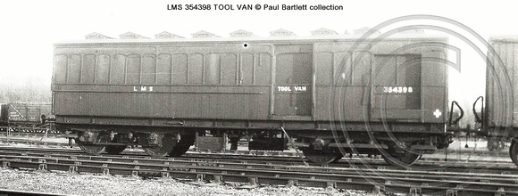 LMS 354398 TOOL VAN � Paul Bartlett collection [2W]