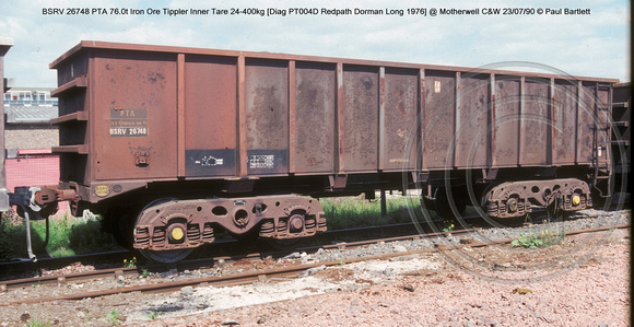 BSRV26748 PTA Iron Ore Tippler Inner @ Motherwell C&W 90-07-23 � Paul Bartlett w