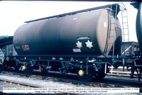 ESSO66233 ex SMBP3182 33.450t Class B Kerosene Tank Esso Petroleum air brakeDesign code TT091Z Regd BRSc 2011 Pickering 1965 @ Radyr 85-04-13 © Paul Bartlett w
