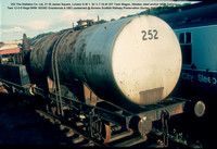 252 Distillers Co Ltd 20T Tank Wagon 4-1951 conserved @ Boness SRPS 89-07-29 © Paul Bartlett [1w]