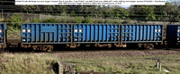 610386 FCA 68t 60ft Bogie low deck height Container Flat (2-unit) [Des. Code FC001C Job 6008 Thrall York c2000] @ York Holgate Junction 2023-04-07 © Paul Bartlett w