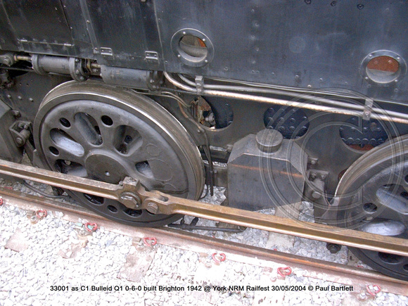 33001 as C1 Bulleid Q1 0-6-0 @ York NRM Railfest 2004-05-30 © Paul Bartlett  [07w]