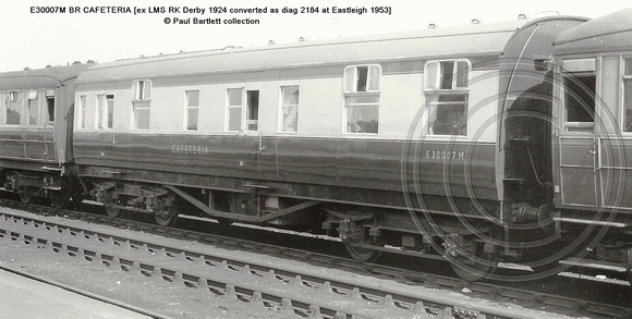 E30007M BR Cafeteria ex LMS RK � Paul Bartlett collection w