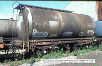 PR55217 Petroleum ex Elf VIP Class A tank @ Stoke Wagon Repairs 85-08-24 � Paul Bartlett w