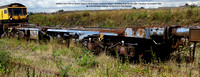 600005 FBA EWS ex British Gypsum Bogie Container Wagon @ York Klondyke Sidings 2015-08-15 © Paul Bartlett [1w]