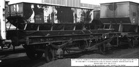 29 Ex Coalite Tank wagon frame @ Grimethorpe Coalite 88-04-13 � Paul Bartlett [1w]