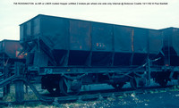 758 ROSSINGTON  ex BR or LNER riveted Hopper unfitted Internal @ Bolsover Coalite 92-11-14 © Paul Bartlett w