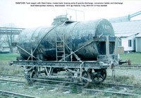 SMBP2065 tank wagon with Steel frame, riveted tank, bracing wires Built 1915 @ Pitstone Tring 91-01-26 © Paul Bartlett [2w]