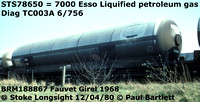 STS78650 - 4 Esso LPG bogie tanks