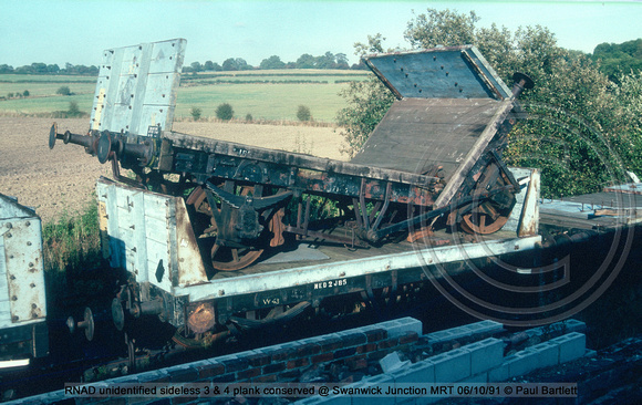 RNAD unidentified sideless 3 & 4 plank conserved @ Swanwick Junction MRT 91-10-06 © Paul Bartlett w