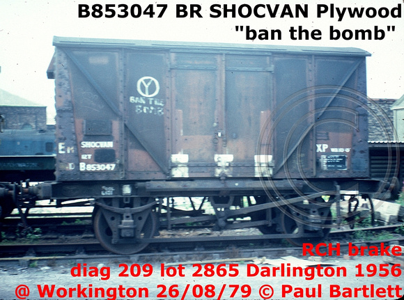 B853047 SHOCVAN at Workington 79-08-26
