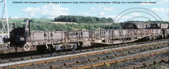 DB994923 YBO Sturgeon @ Tyne Yard 88-09-24 � Paul Bartlett w