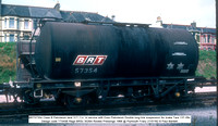 BRT57354 Class B Petroleum tank 31T-11c  Esso Petroleum Air brake 1966 @ Plymouth Friary 82-07-27 © Paul Bartlett w