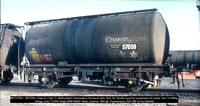 BRT57059 = BRT5591 Class B Mobil Charringtons Kerosene tank GAS OIL Double long-link suspension Air brake 1964 @ Thameshaven 86-01-25 © Paul Bartlett w