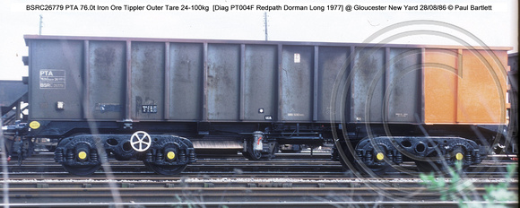 BSRC26779 PTA Iron Ore Tippler Outer @ Gloucester New Yard 86-05-23 � Paul Bartlett w