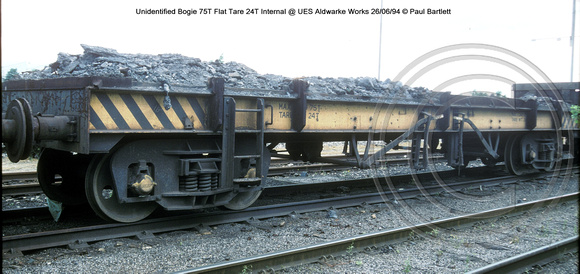 Unidentified Bogie 75T Flat Internal @ UES Aldwarke Works 94-06-26 � Paul Bartlett w