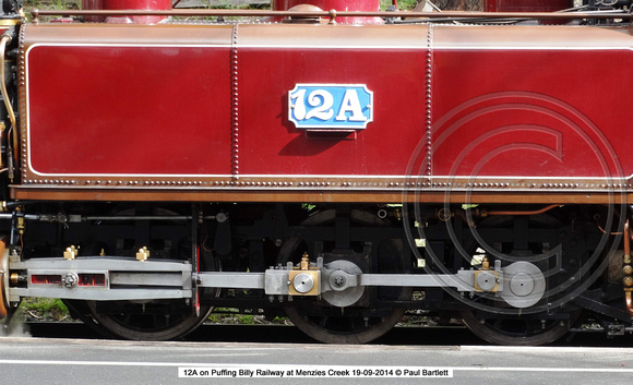 12A on Puffing Billy Railway at Menzies Creek 19-09-2014 � Paul Bartlett [2]