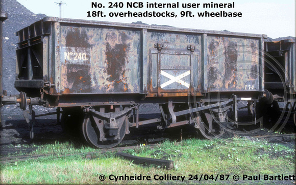 240 Mineral 87-04-24 Cynheidre Colliery © Paul Bartlett [1W]