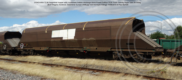 370431 Freightliner HHA @ York Klondyke Sidings 2015-08-15 © Paul Bartlett [2w]