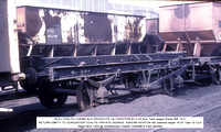 29 Ex Coalite Tank wagon frame @ Grimethorpe Coalite 88-04-13 � Paul Bartlett [0w]