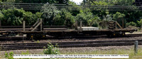 NLU93758 JZA  45.5T tare 32-680kg WH Davis 60' Container Flat Wagon - LWRT Roller Bank Module tare 32-680kg @ Holgate Junction 2023-06-15 © Paul Bartlett [1w]