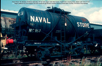 Naval Store 161 14T tar tank wagon Hurst Nelson 02-1918 conserved @ Boness SRPS 89-07-31 © Paul Bartlett w