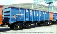British Steel Llanwern bogie tipplers BSSW JUA PTA