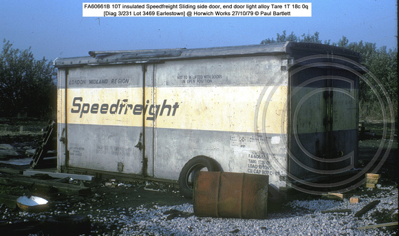 FA60661B Speedfreight @ Horwich Works 79-10-27 � Paul Bartlett