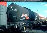 BRT57399 = BRT10049 Class B Petroleum tank Esso Petroleum Bruninghaus suspension Air brake 1966 @ Norwich 83-09-22 © Paul Bartlett w
