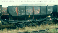 202 DONCASTER COALITE  ex BR or LNER riveted Hopper unfitted  Internal @ Bolsover Coalite 92-11-14 © Paul Bartlett w
