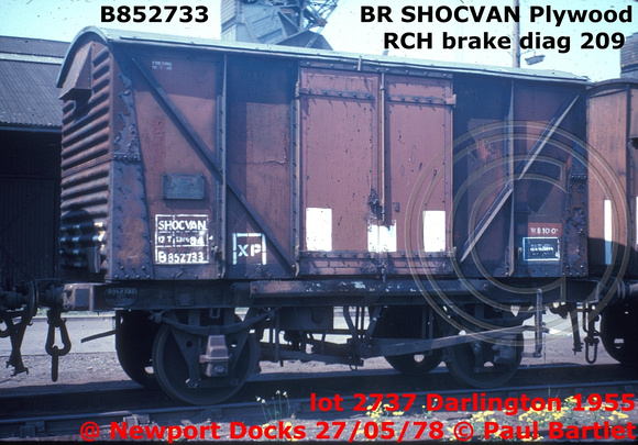 B852733 SHOCVAN Newport Docks 78-05-27