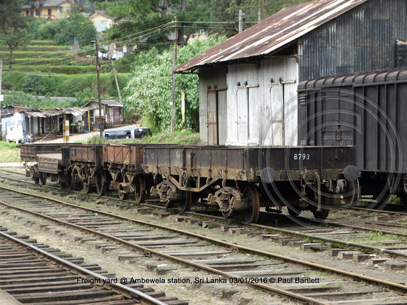Freight yard @ Ambewela station, Sri Lanka 2016-01-03 © Paul Bartlett [3w]